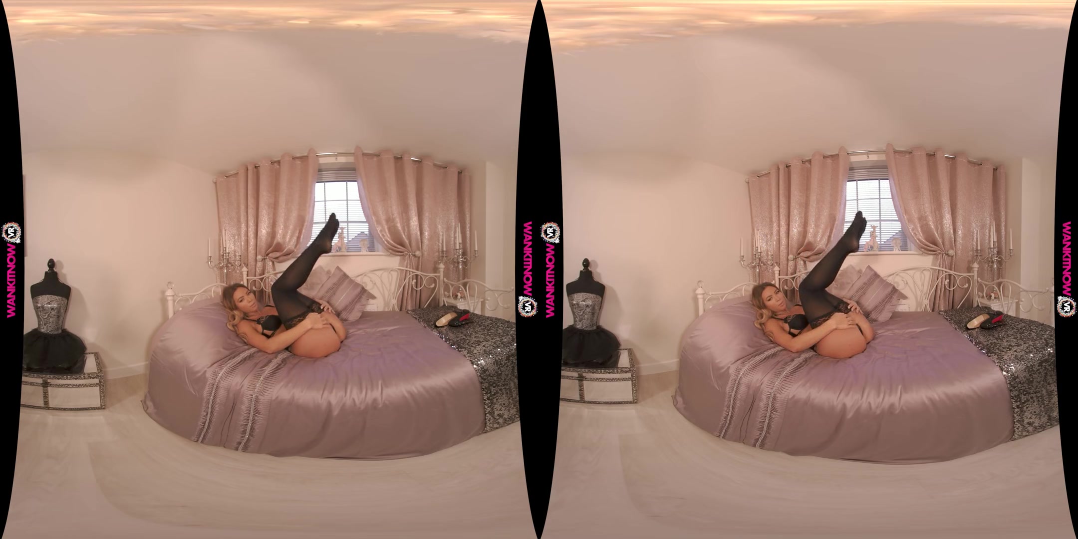 Evening Of Fun - Beautiful Virtual Girlfriend Strips out of her Little Black Dress