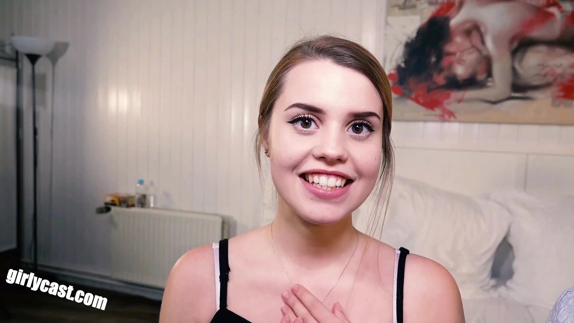 Sweet teen 18+ Jamie First Threesome - 1