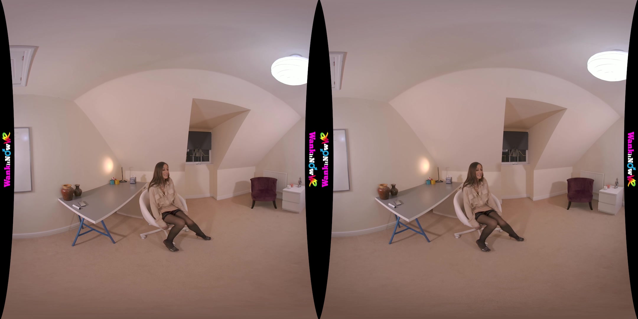 Office Play featuring Rose - WankitNowVR
