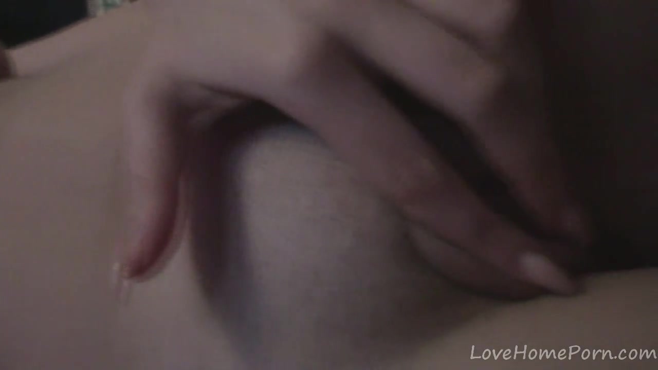 Fascinating babe with big boobs masturbates passionately