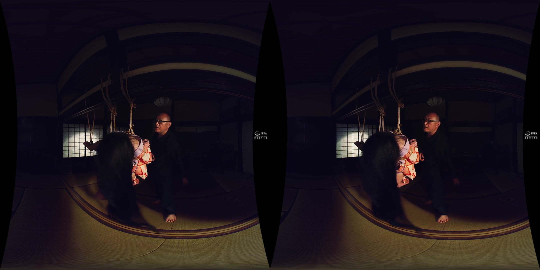 Bondage VR: Binding Her Thighs and Legs; Traditional Japanese Rope Bondage Shibari 3D VR