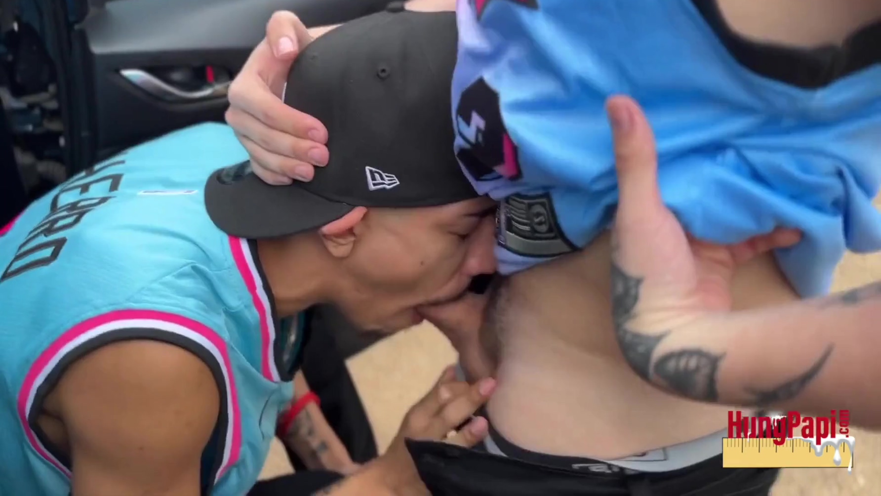 Eddy Blanco And Santo Jorge - Big Dick Caught Fucking Outdoor Sucking Big Uncut Cock