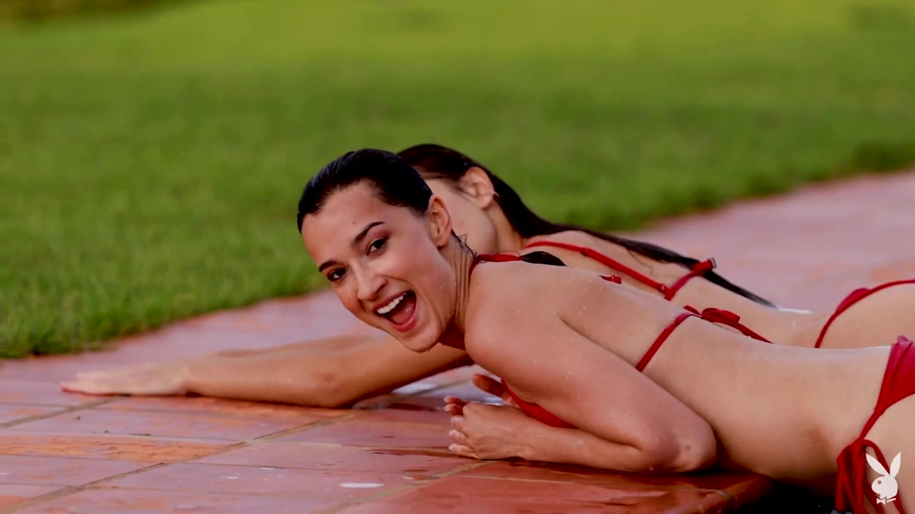 Gloria and Sofi in Poolside Play - PlayboyPlus