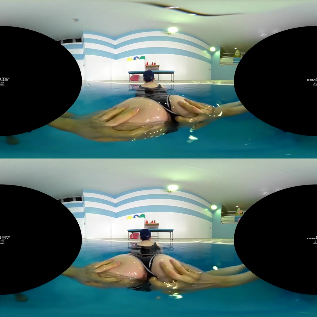 Underwater In VR! Become a Swim Instructor and Sexually Harass All the Swimmers you Want - Asian teen 18+ Poolside Hardcore