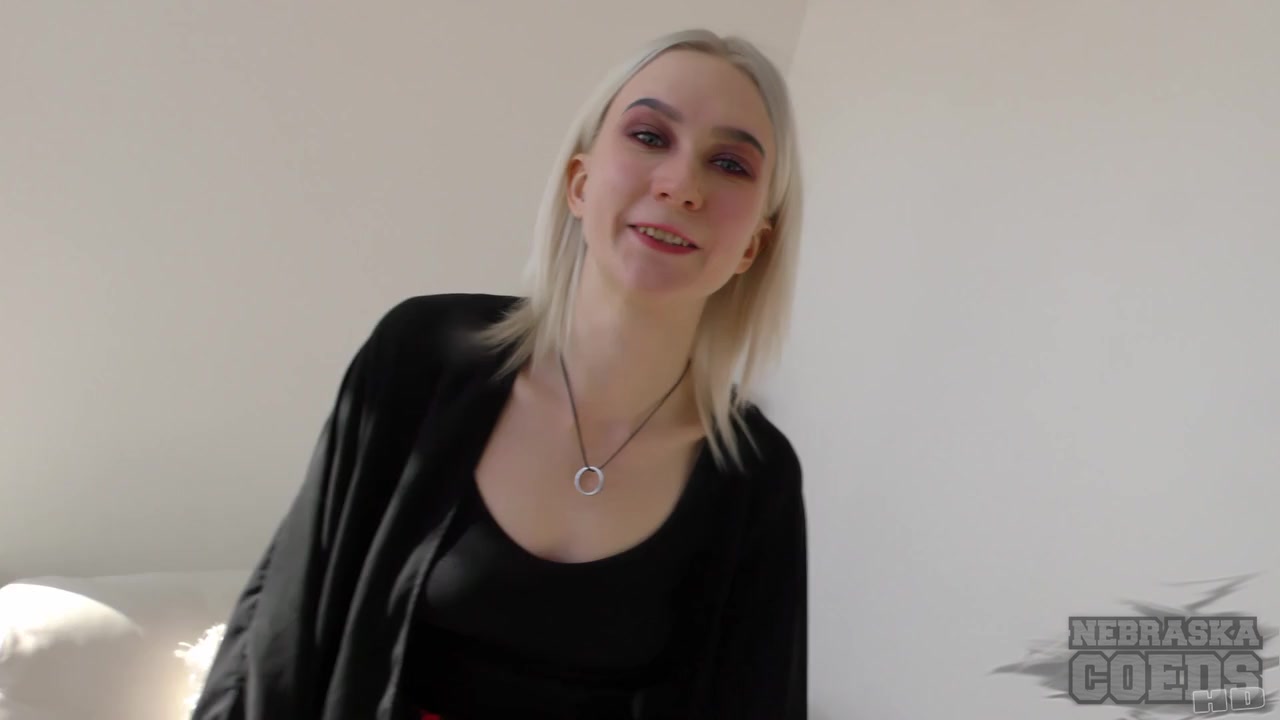 Fresh Spinner Blonde Ingrid Nervously Doing Her First Time Ever Naked Video