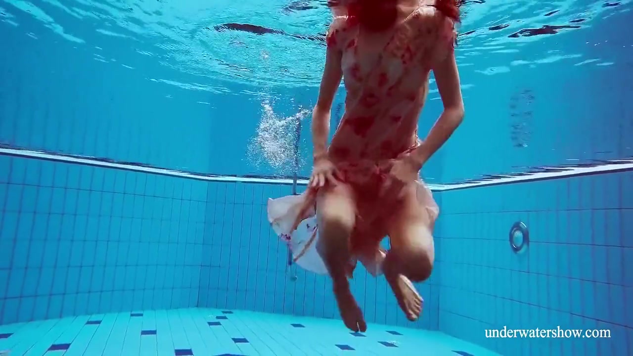 Martina Gorgeous Redhead Teenie Big Tits Swimming
