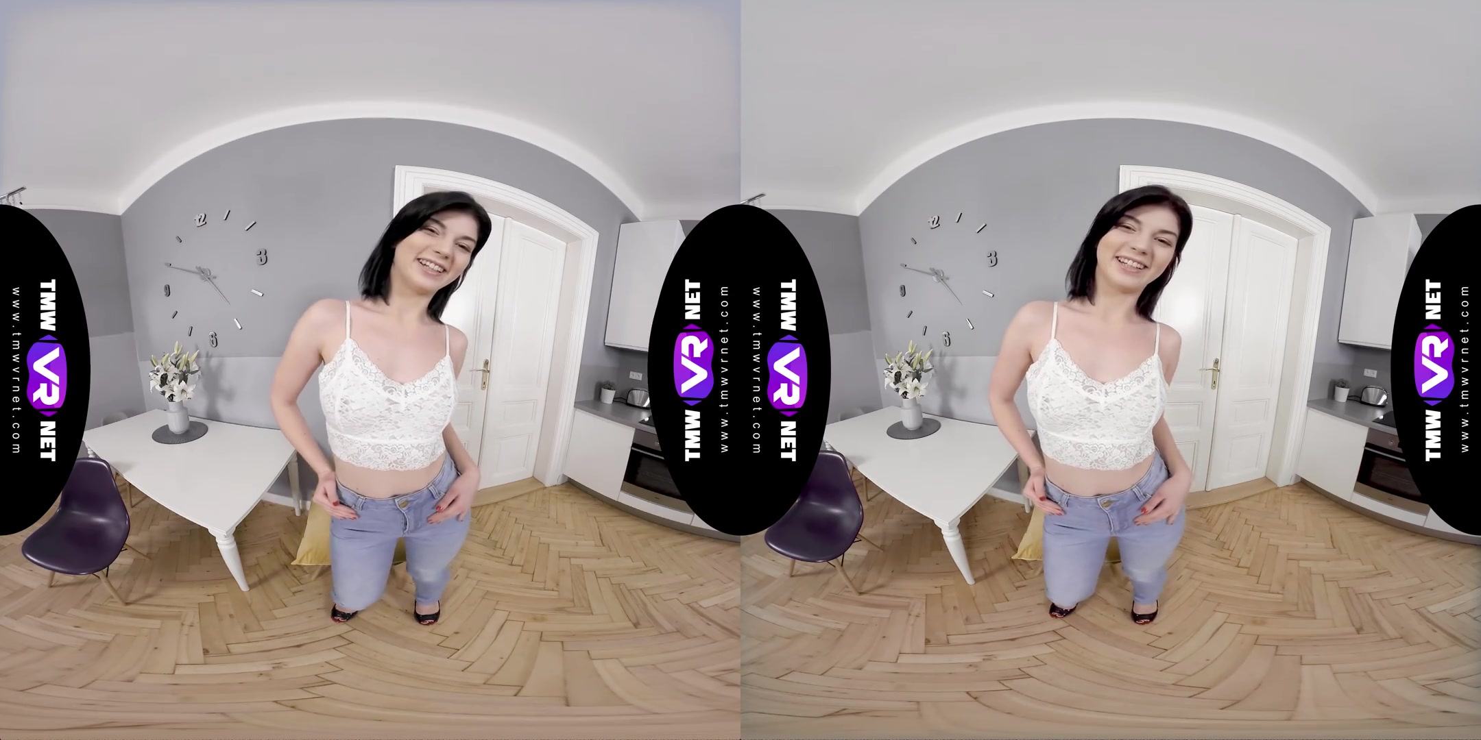 Bright Solo Orgasm On A Chair - Hot Brunette Solo Masturbation VR 3D Porn