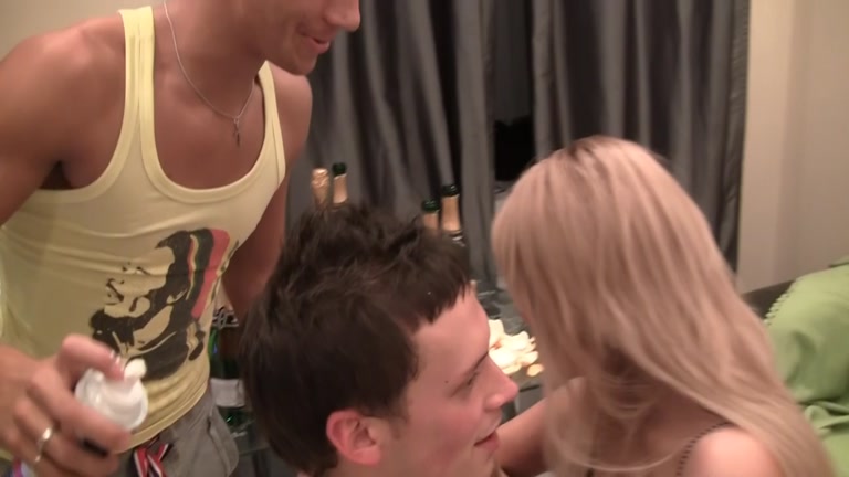 Threesome at sex party