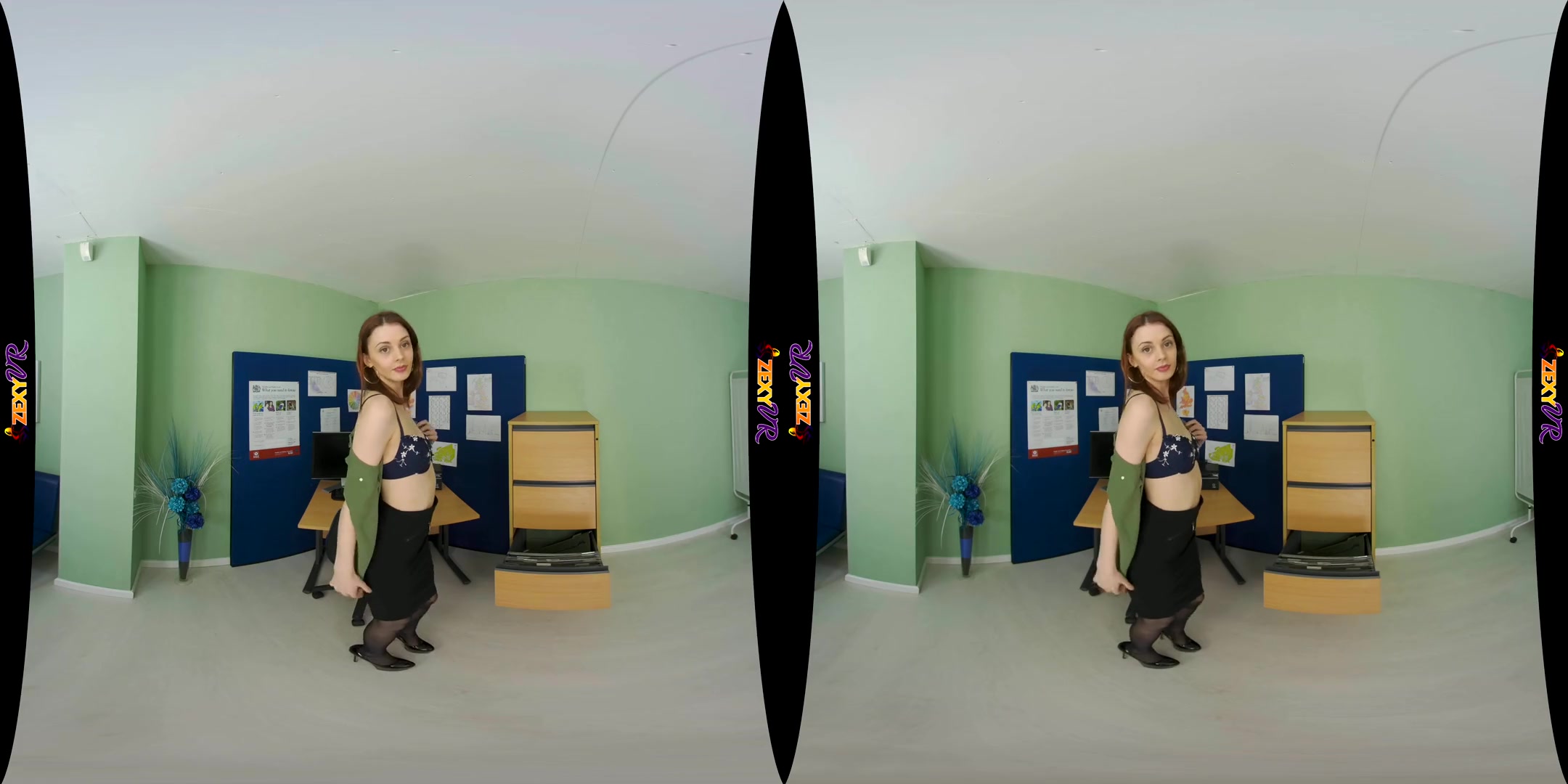 Office Cutie - Small Tits Babe Solo Striptease - SexLikeReal