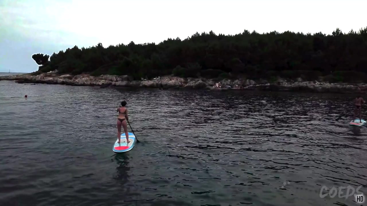 Paddle Boarding And Sunbathing Babes On Vacation Miss Pussycat With Rebeka Ruby Adriana And Sammy