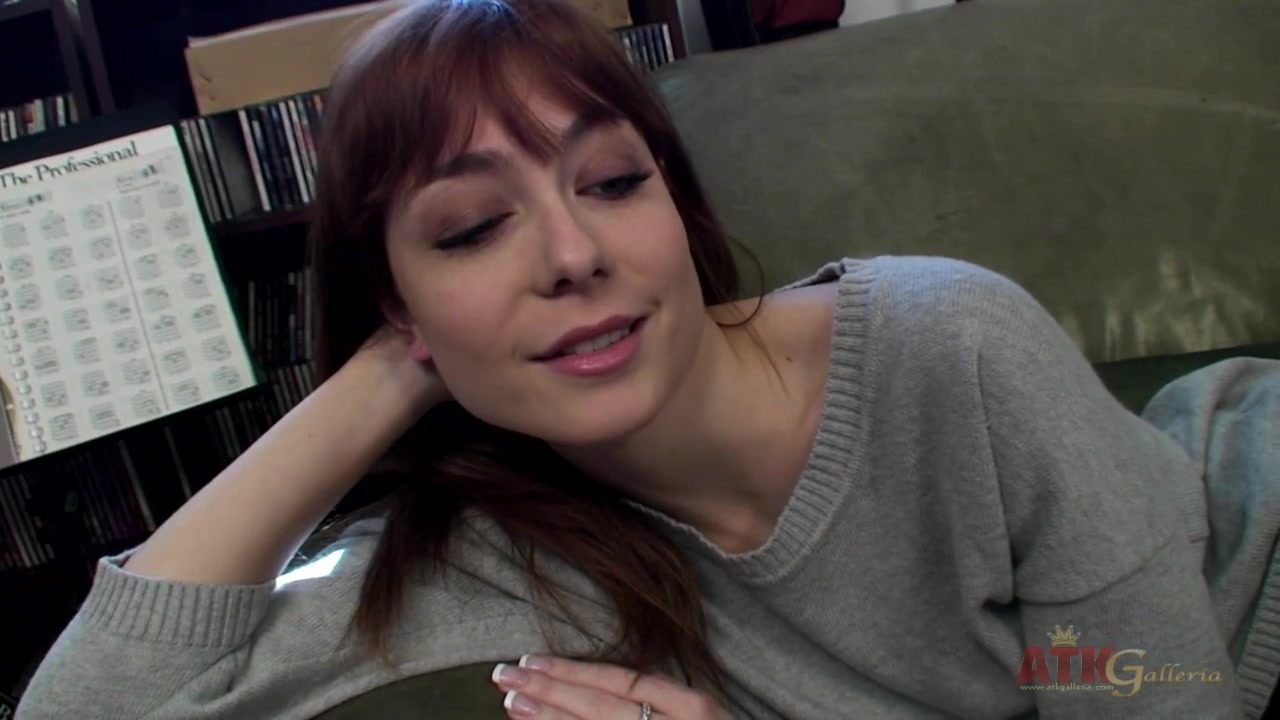 Brunette bombshell zoe voss at the interview