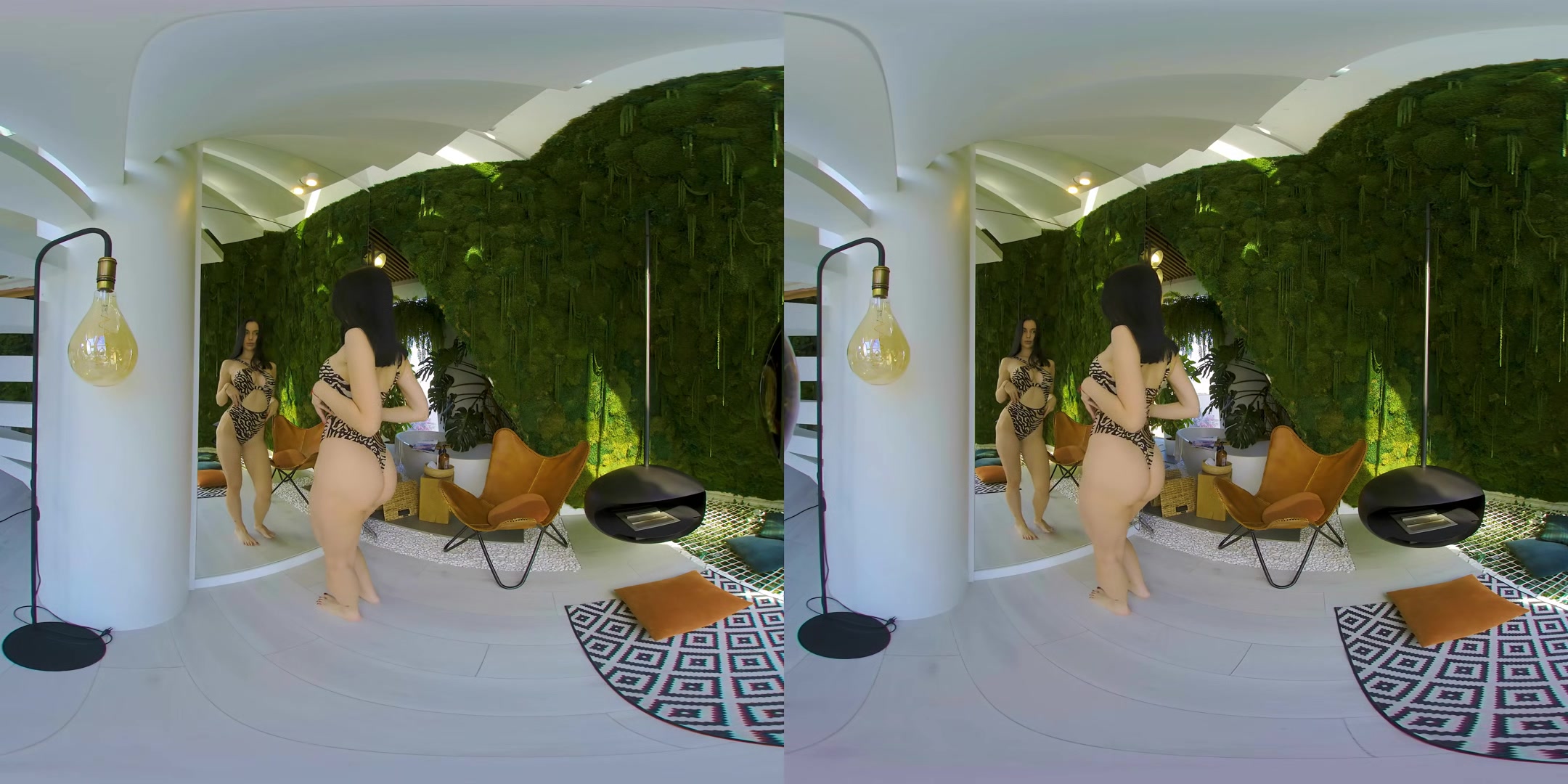 Anna Tries On A Spotted Monokini (Non Nude, Almost)