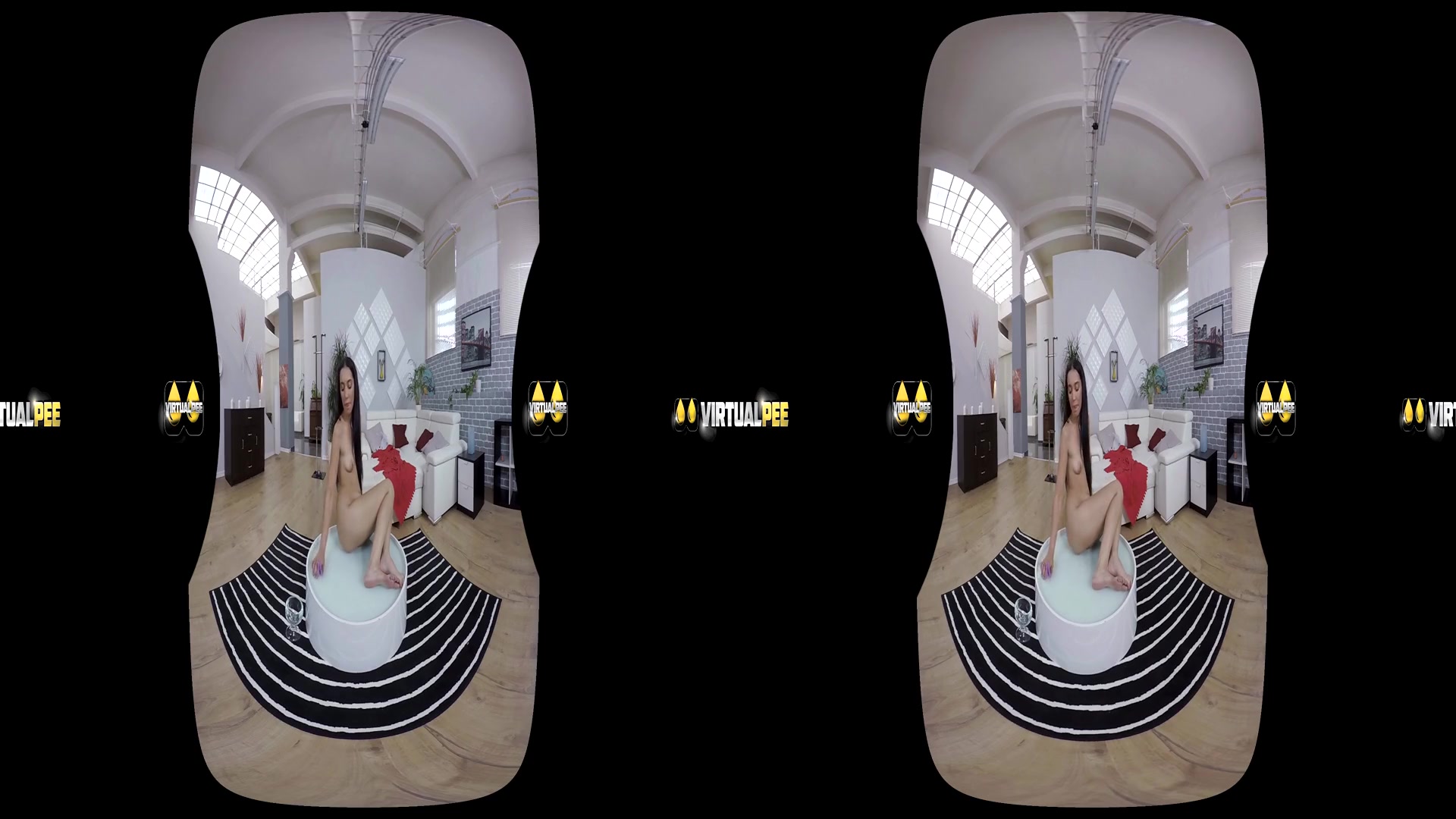 Amanda Estela in Gulping Her Piss - VirtualPee