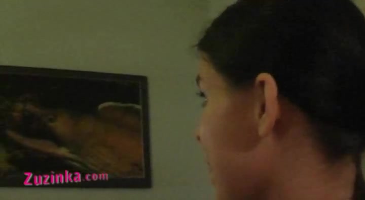 Sexy amateur Zuzinka plays with horny couple