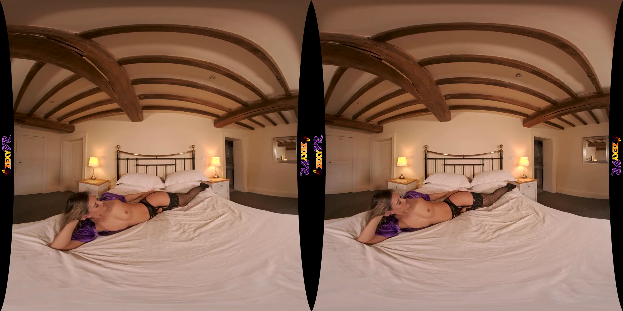 Purple Tease - Lingerie Striptease, Nylons - SexLikeReal