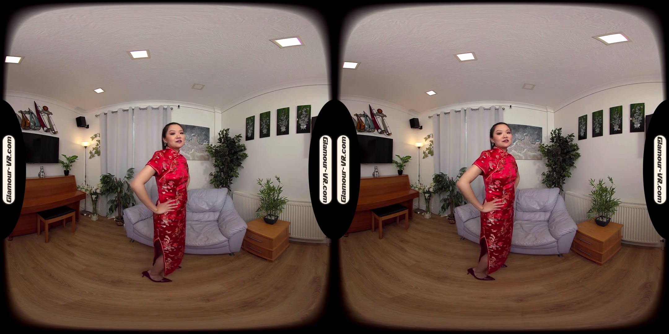Louisa Lu Masseuse In Red Chinese Dress Provides A Special Happy Ending Treat - 8k Vr