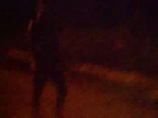 Sexy Ebony want to attract attention of the guys by walking naked