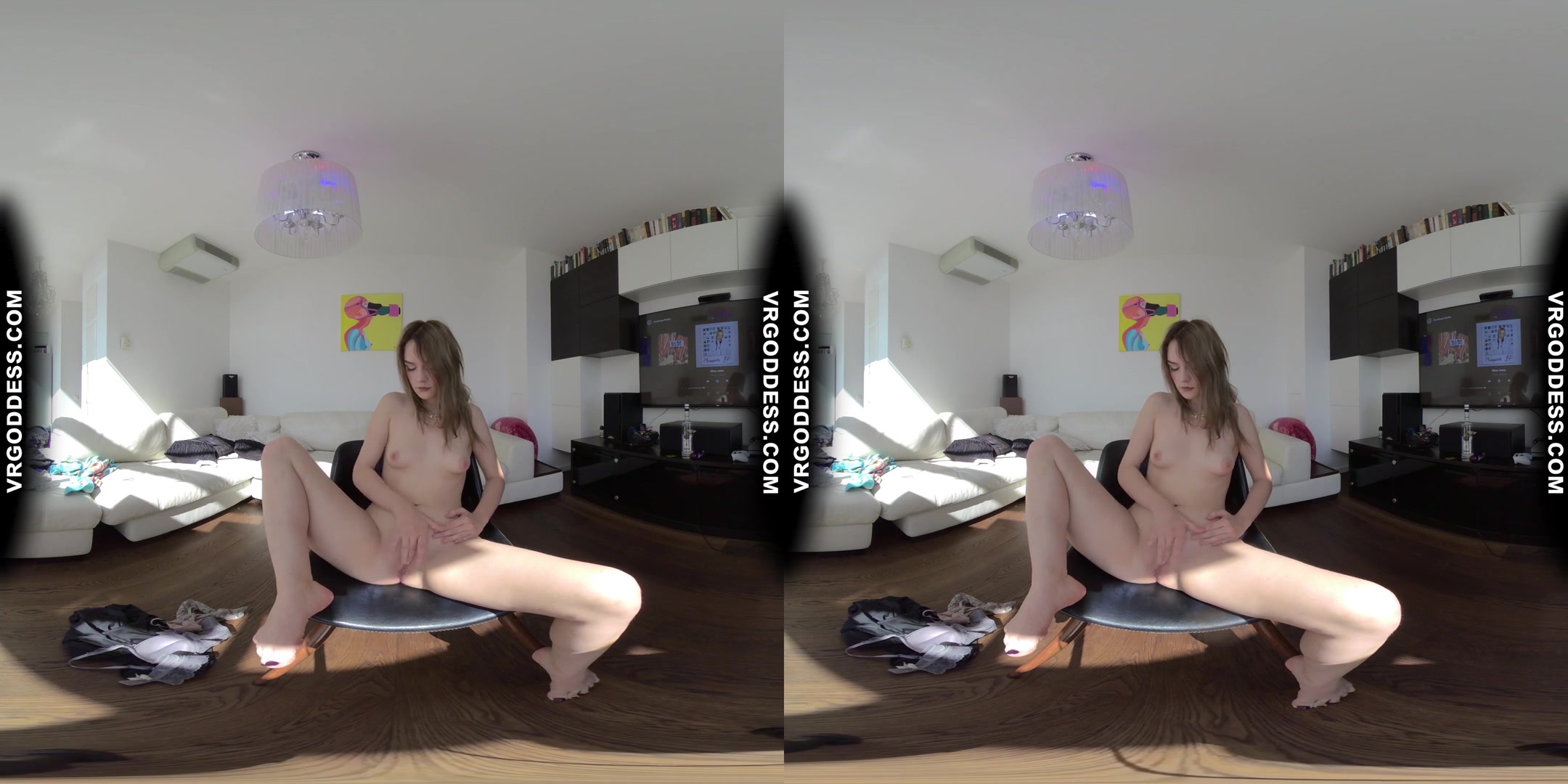 Little Black Dress Kapri Striptease Vodka Bottle Pussy Insertion Masturbation Moaning Orgasm
