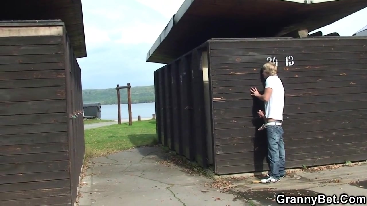 Hot Sex On Public With Busty Granny And Horny Boy