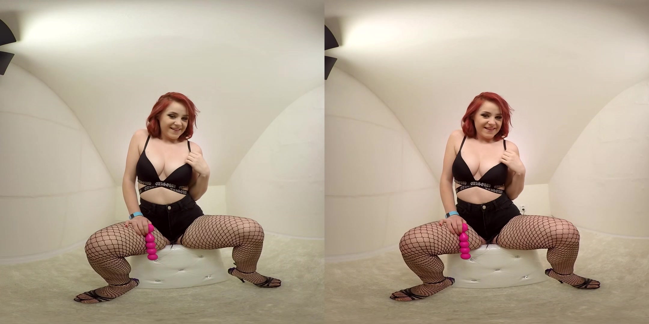 Horny Babe Anastasia Row Fucks Her Toy - Redhead Shaved Teen