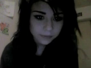 Cute dark-haired chick trying out her new sex toy