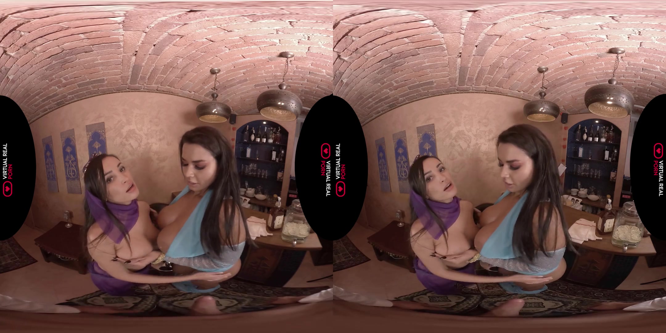 Alyssia Kent & Chloe Lamour in Two Genies, Three Wishes - VirtualRealPorn