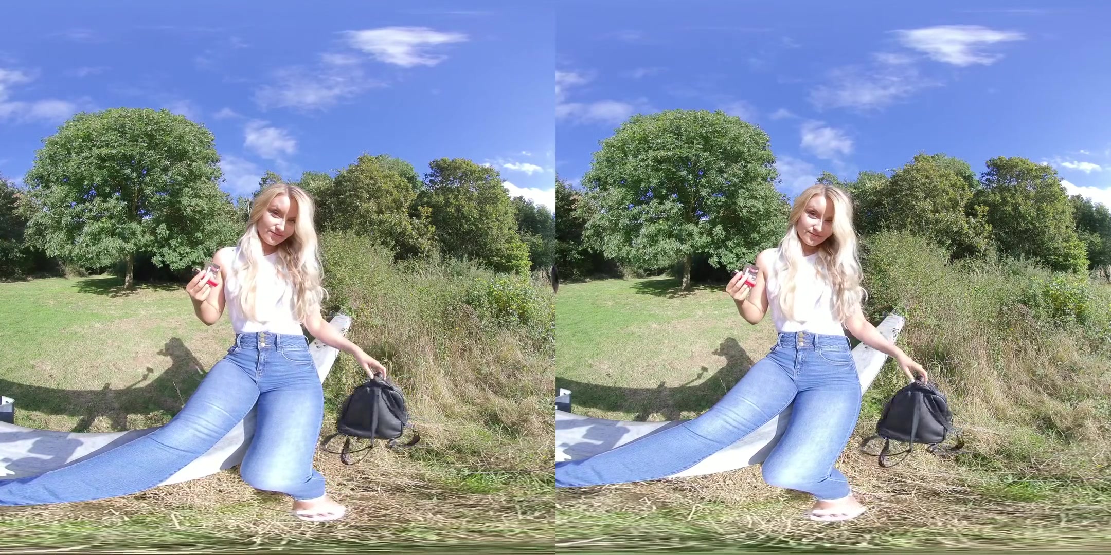 Irish Essie - Out In The Sunshine; Blonde Babe Smoking Solo