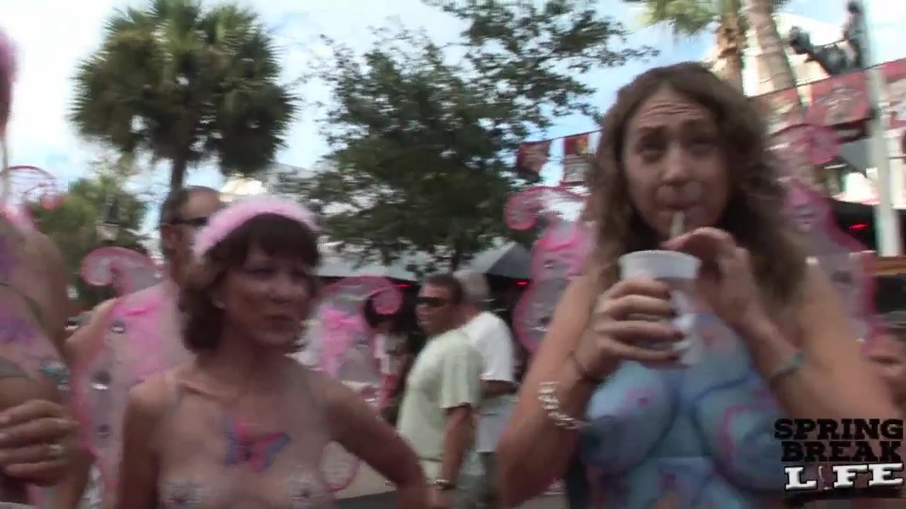 So Many Girls Flashing their Tits and Pussies on the Streets of Key West Florida - SpringbreakLife