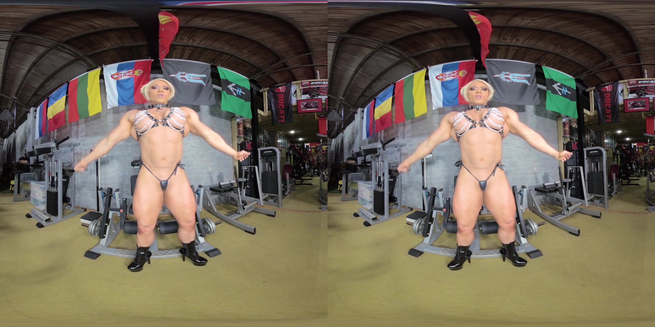 Lisa Cross - Scene 7; Big Tits Blonde Bodybuilder VR