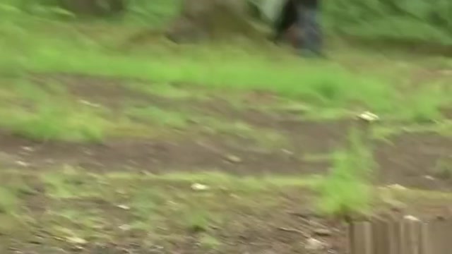 French Ebony Tgirl fucked in Woods