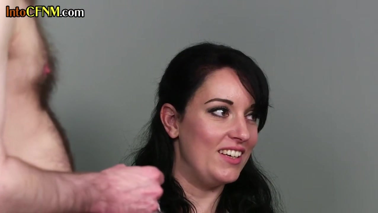 CFNM secretaries wank small cock colleague in office