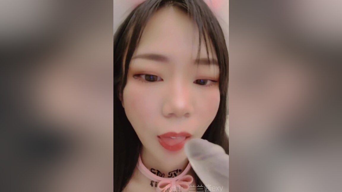 Skinny Asian Girl Playing With Toy