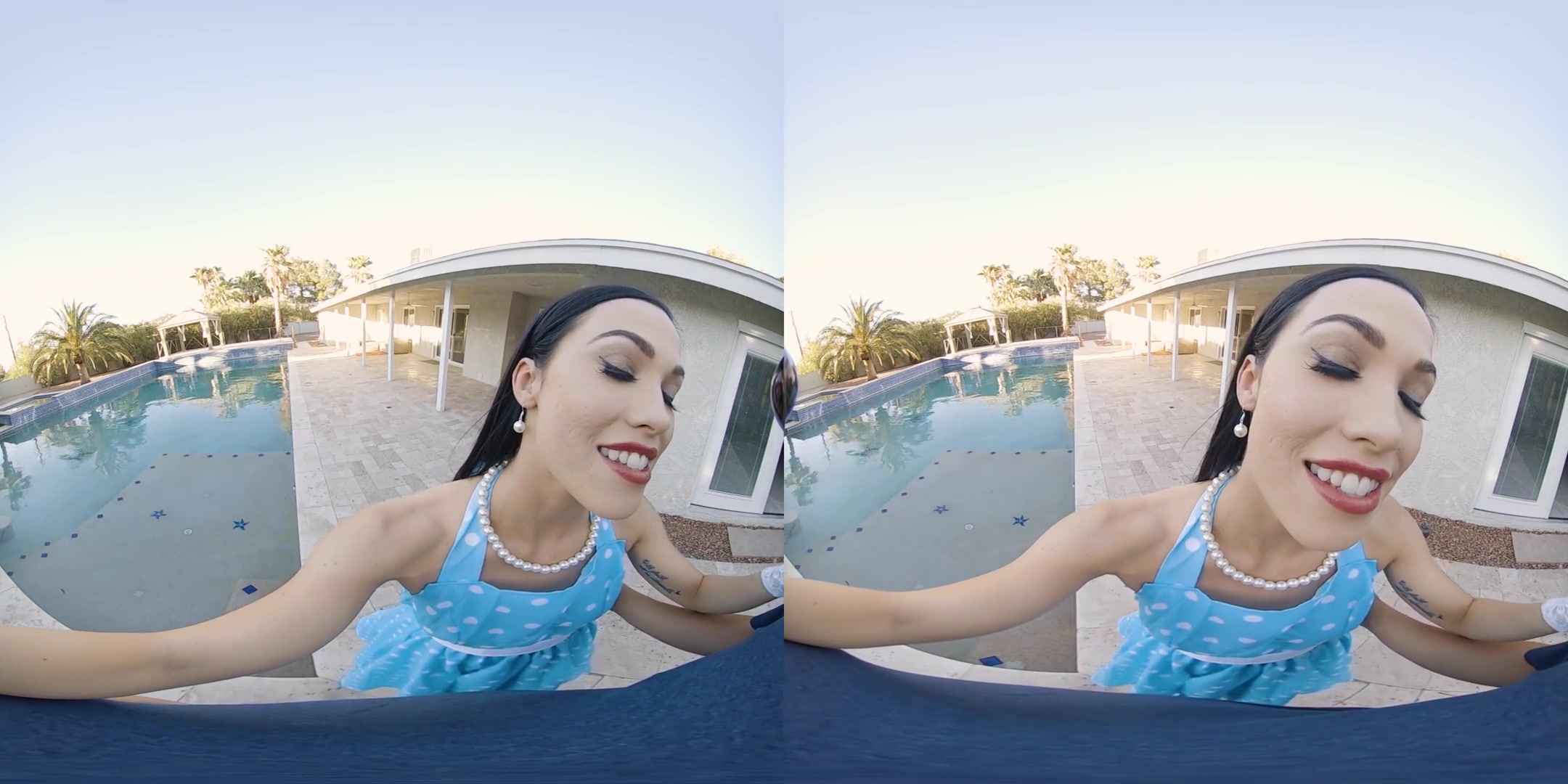 Pussy Harbor - Outdoor Poolside Blowjob Cum Swallow