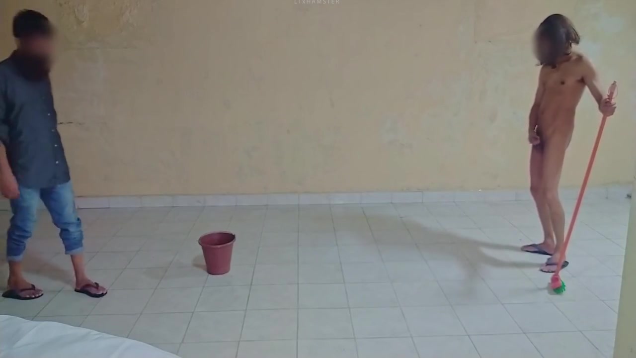 Sexy Boy Is Cleaning And Showing Off