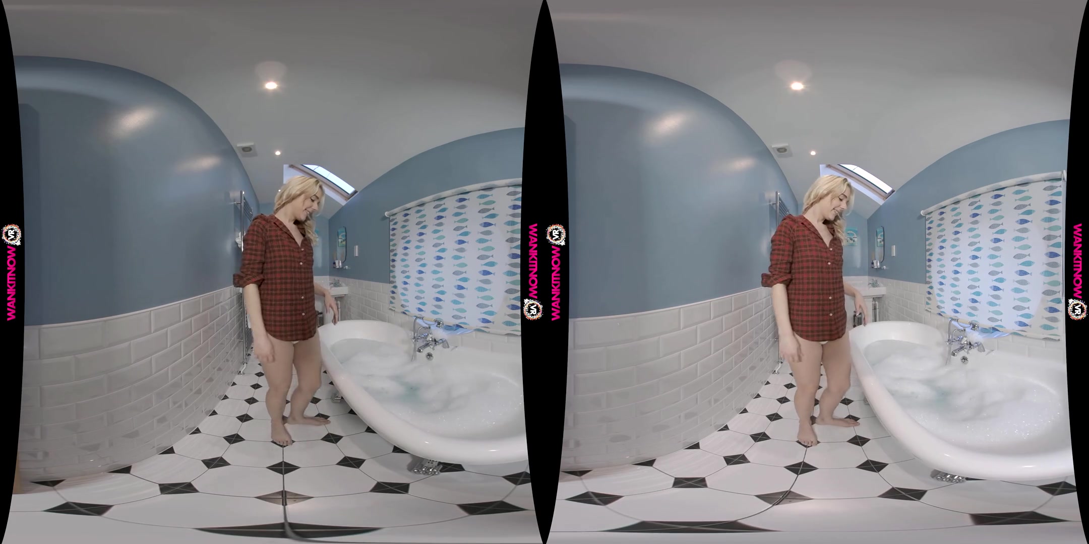 Using The Shower Head - Petite Blonde Bath JOI - SexLikeReal