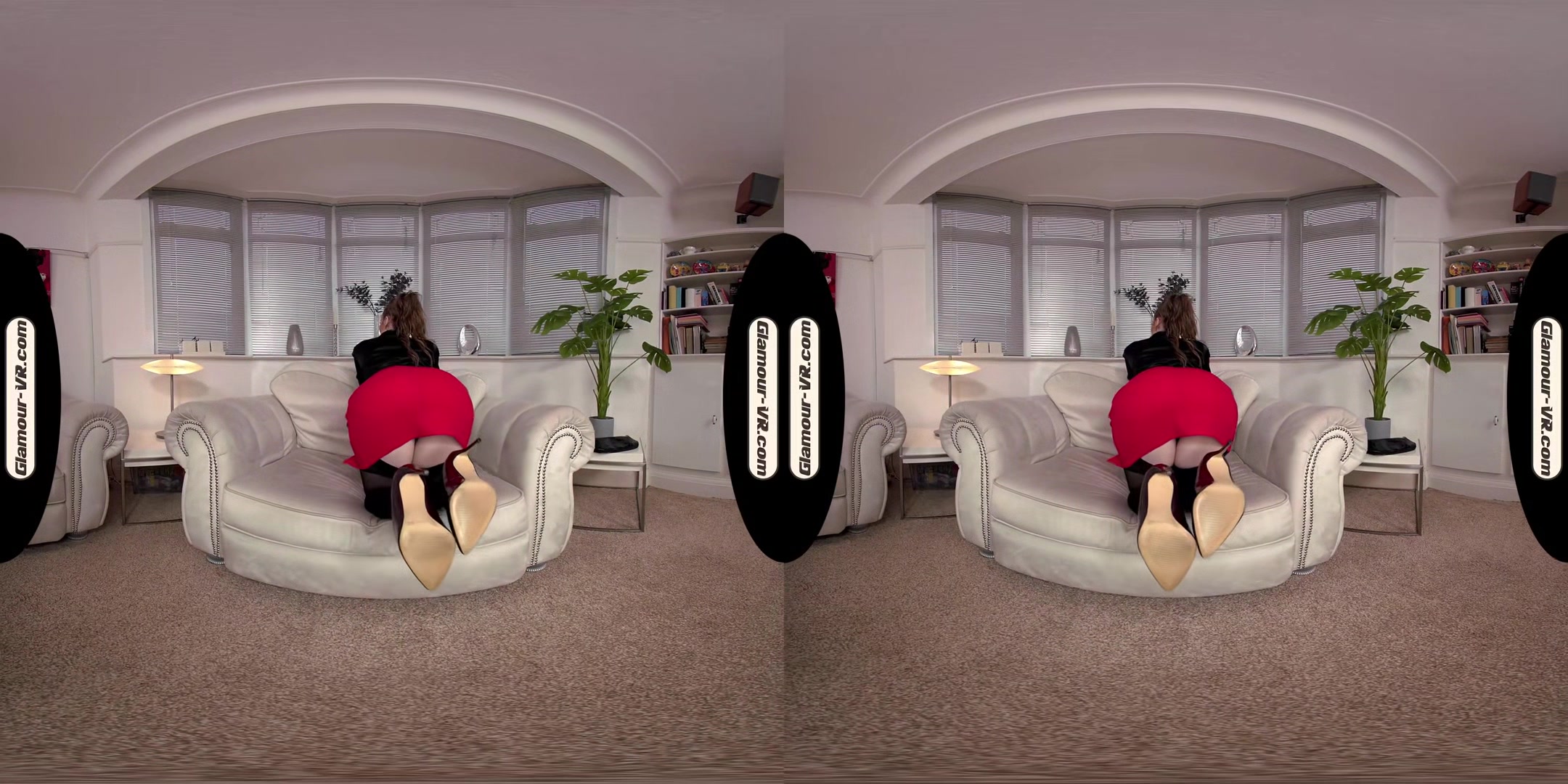 Brook Logan Sexy Secretary With Black Stockings Pleasures Herself Joi - 8k Vr