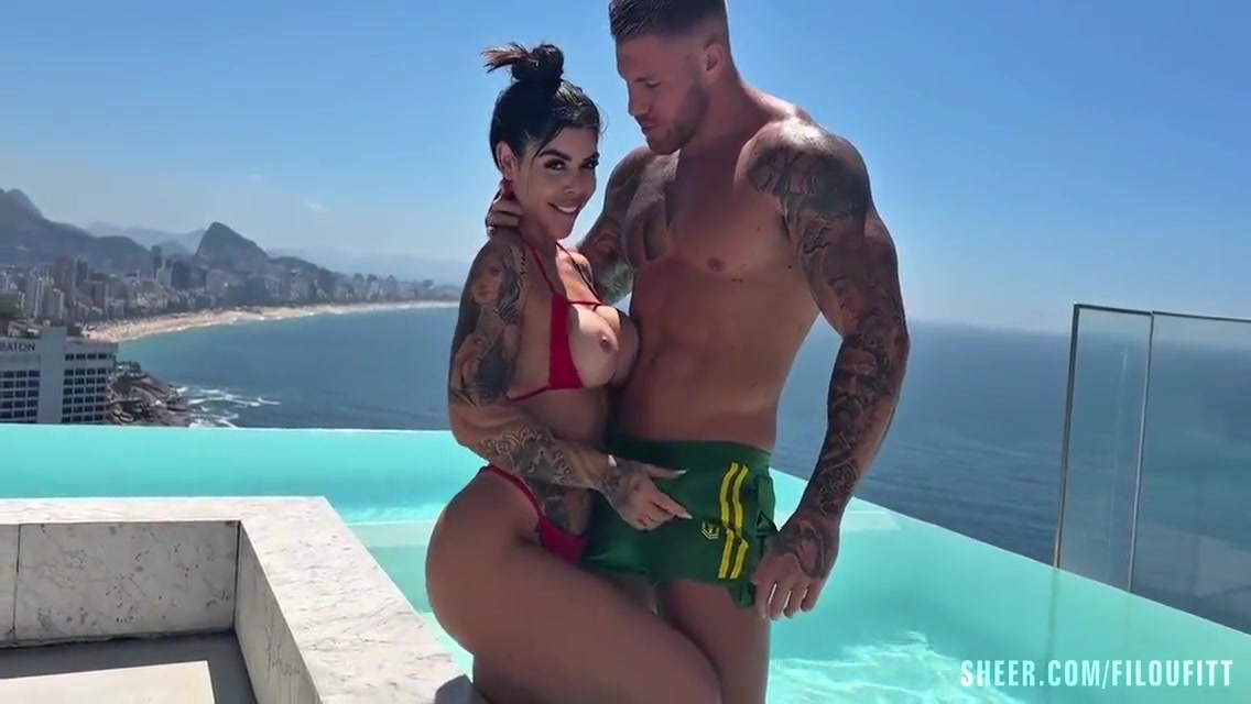 Naughty Brazilian Rides A Huge Dick And Takes A Cumload On Her Tits! Gabriella Euzebio With Filou Fitt