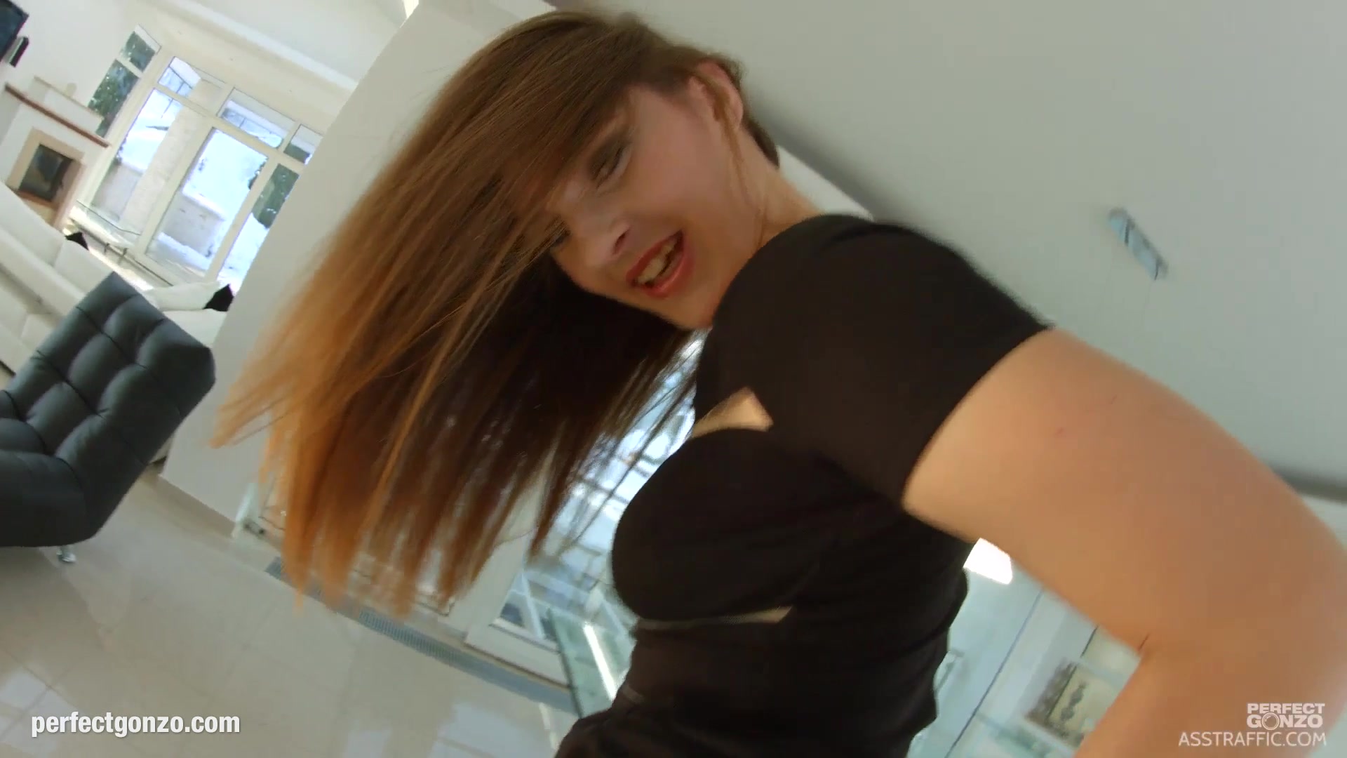 Ariadna in hardcore gonzo anal scene by Ass Traffic