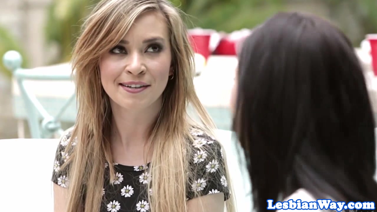 Gorgeous teens 18+ outdoor scissoring