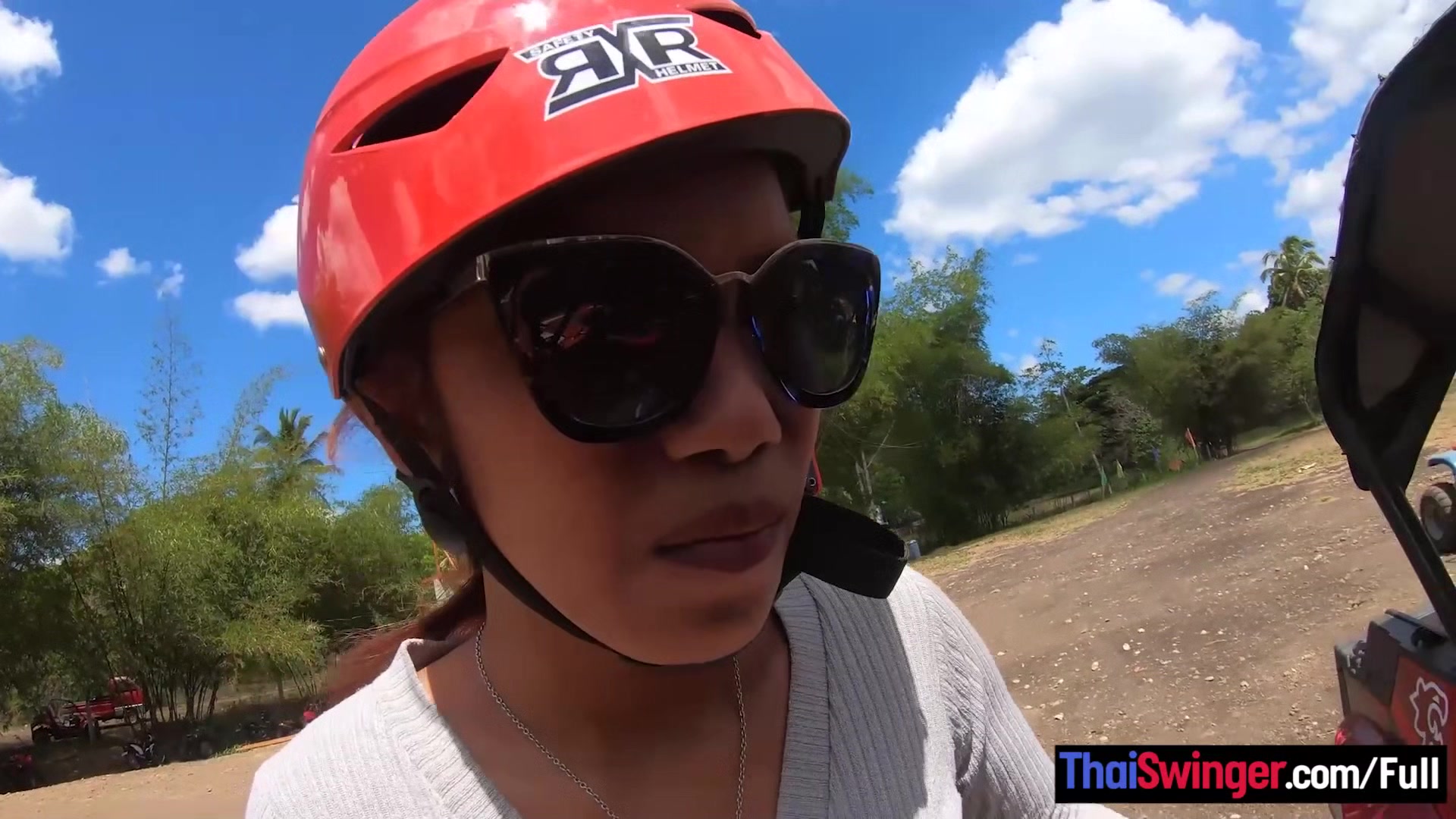 ATV buggy tour with his Thai girlfriend had them fucking at home afterwards