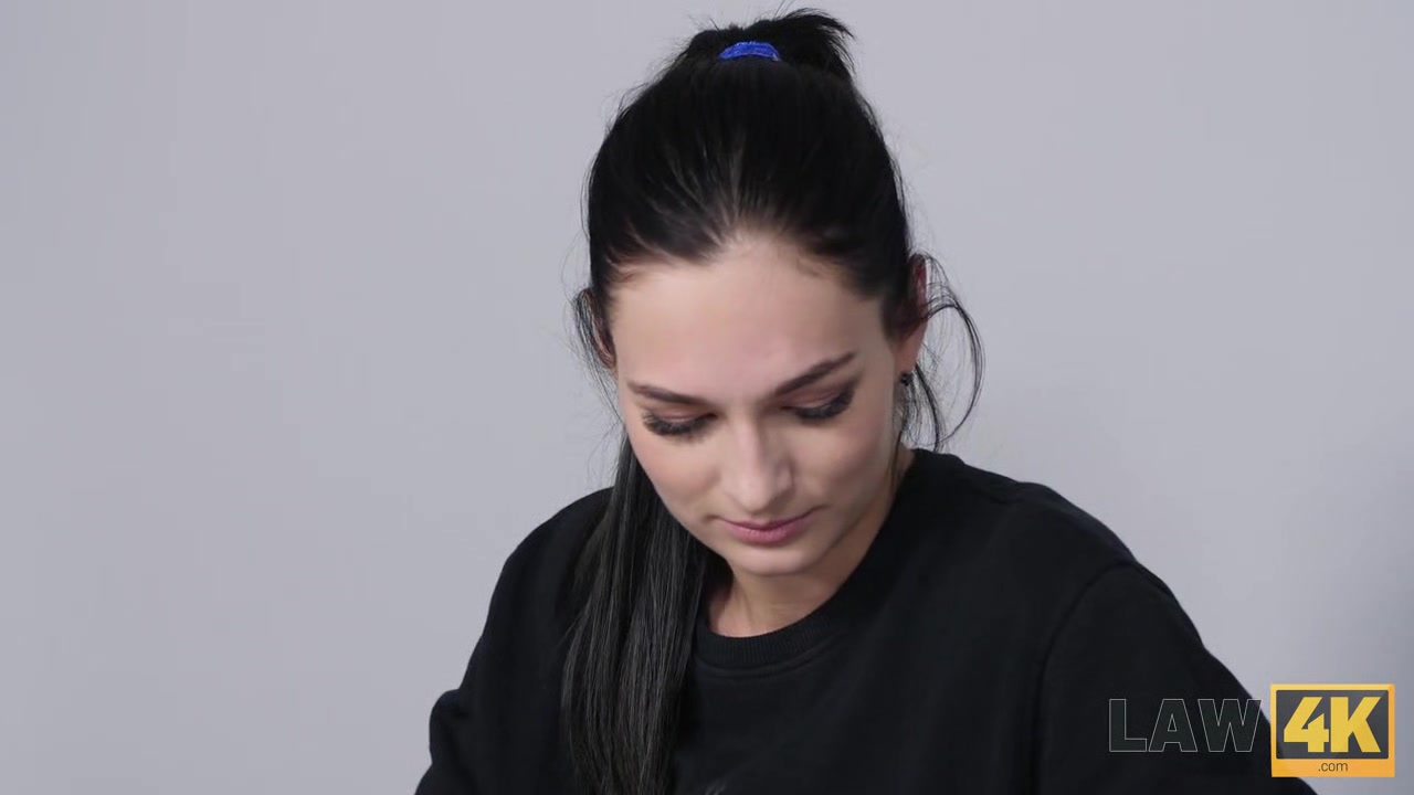 LAW4k. Trimmed sissy of young criminal Leanne Lace is penetrated in the cage