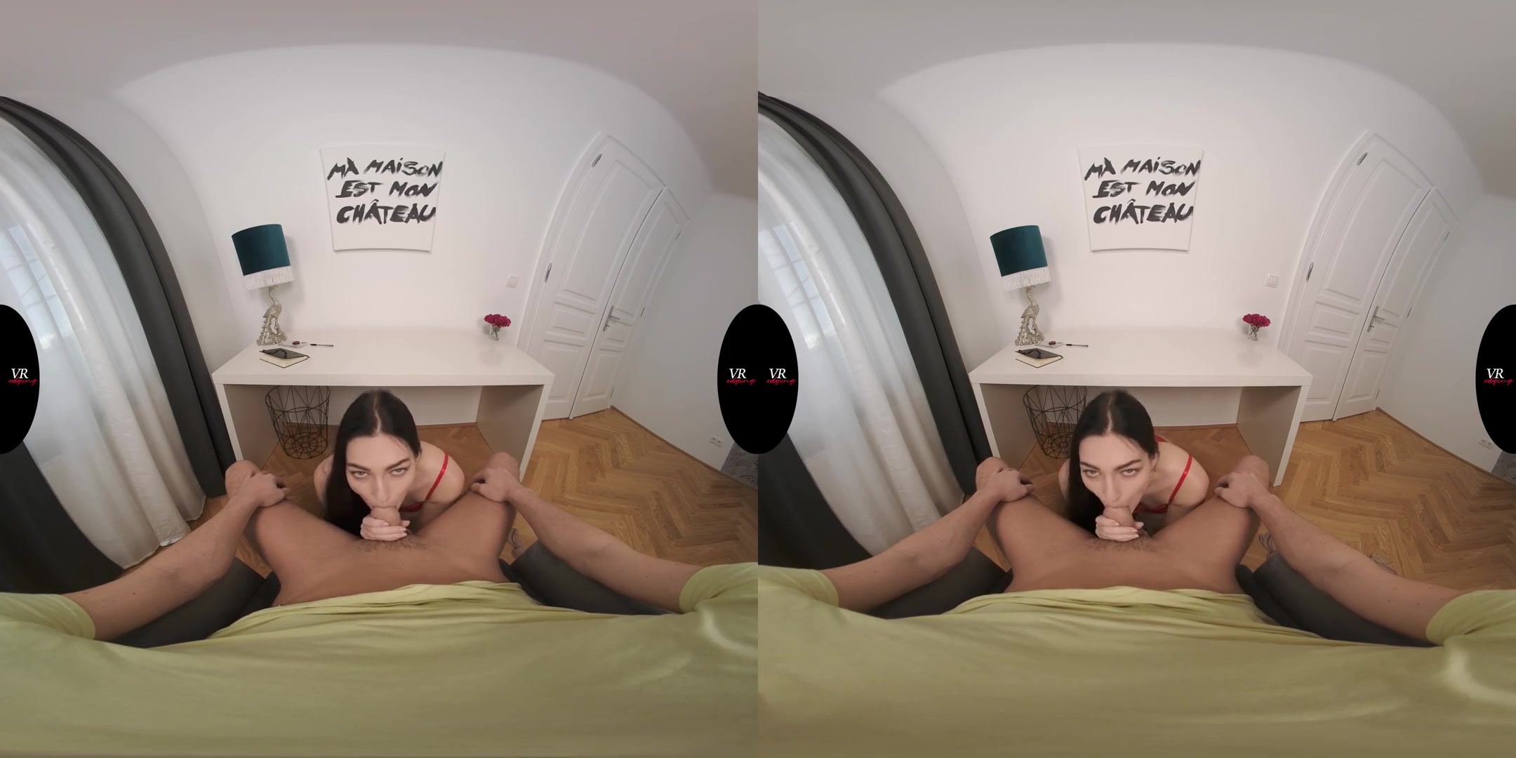 Edging Delight for Workaholics - Gorgeous Brunette Sucking Your Cock VR Edging