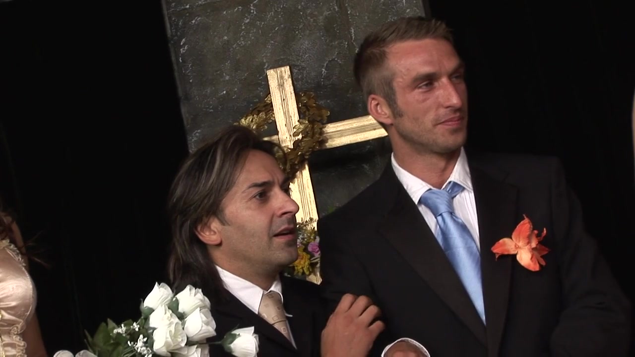 Rough group sex after a wedding ceremony by Naughty Brides