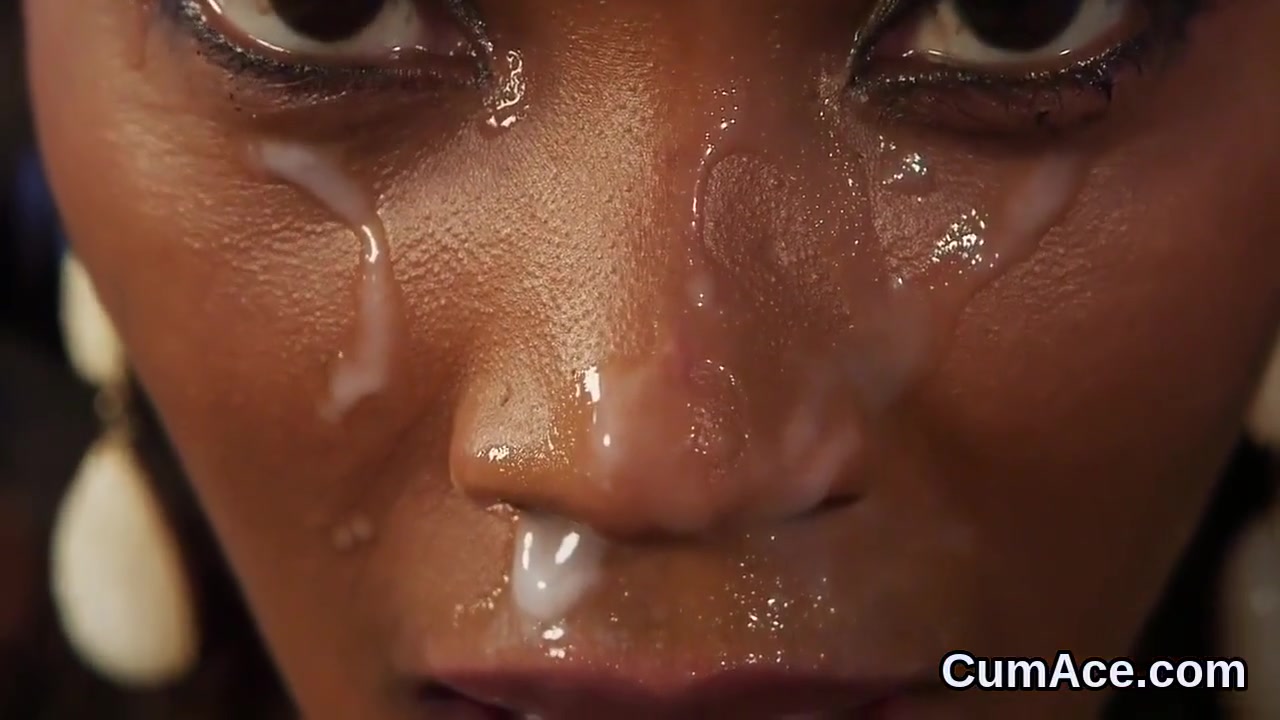 Nasty Sex Kitten Gets Jizz Shot On Her Face Eating All