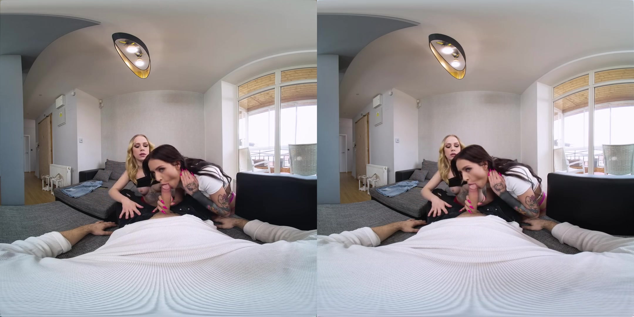 Waiting for My Lederhosen Pants - European MFF Threesome POV VR Ulta HD