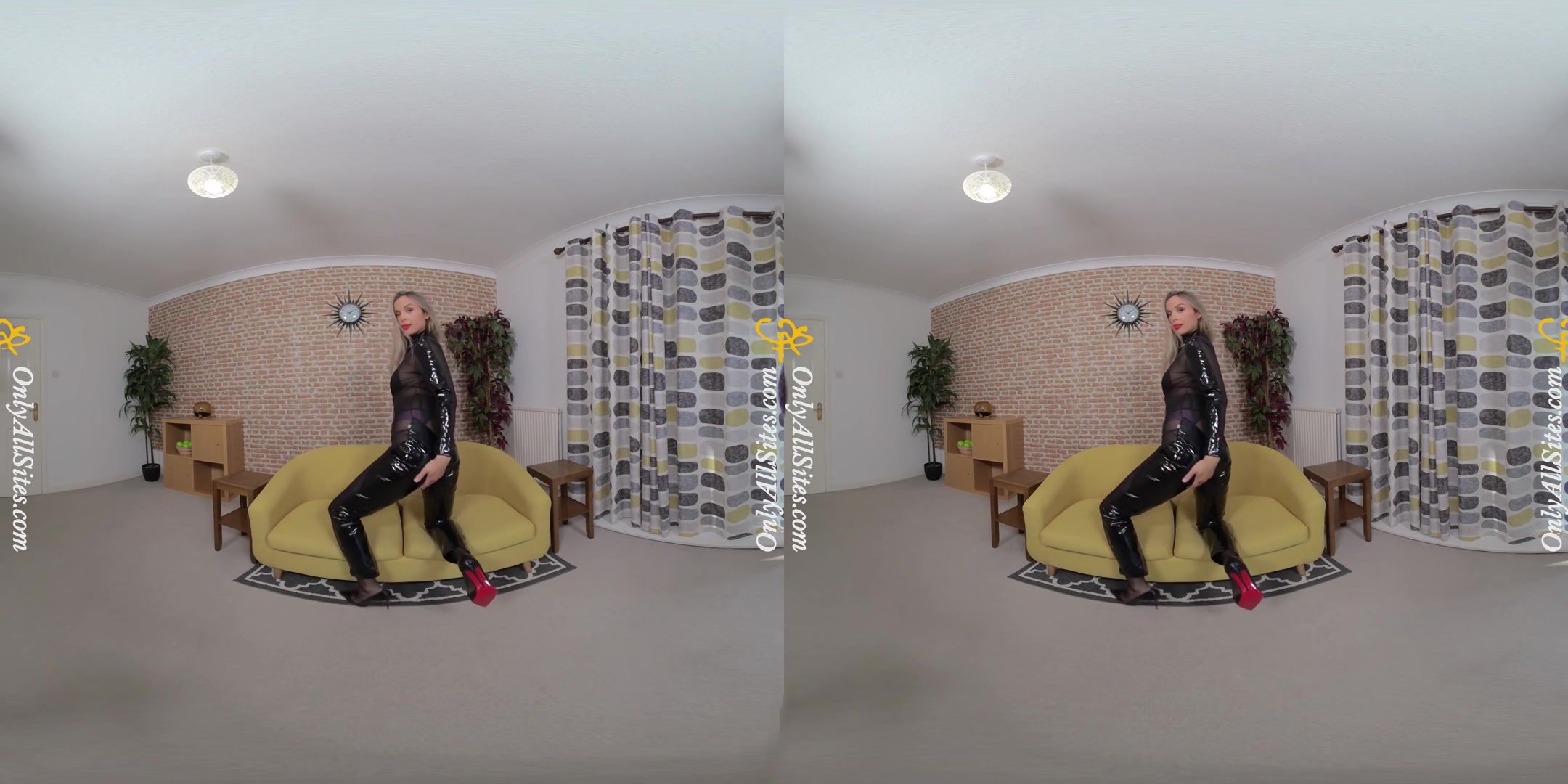 Blondie Rose - Rose in and Out of Latex Bodysuit - OnlyTease