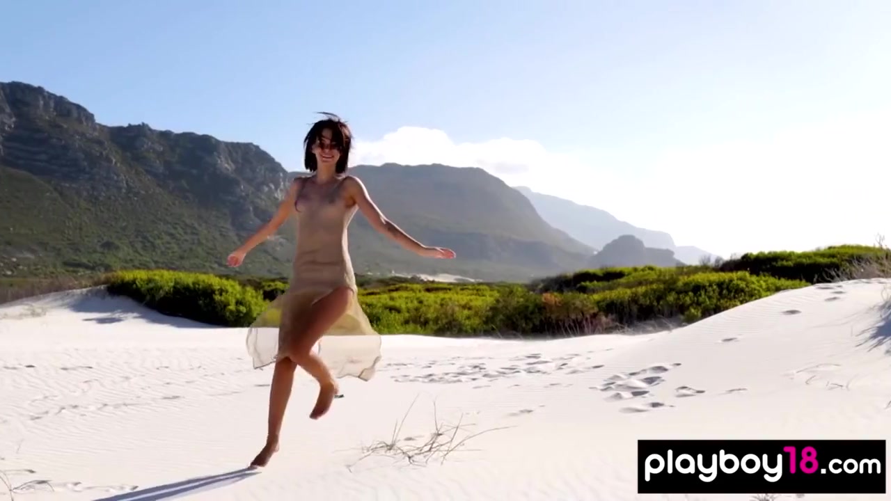 Ukrainian Beauty Stripping At The Beach