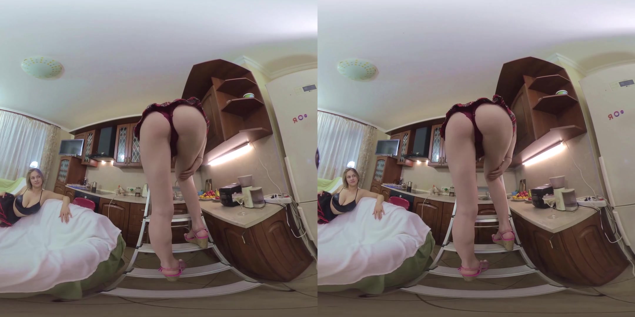 Big Tits Mila Duval Fuck By Her Girlfriend Milinda In The Kitchen - Lesbian 3D Porn