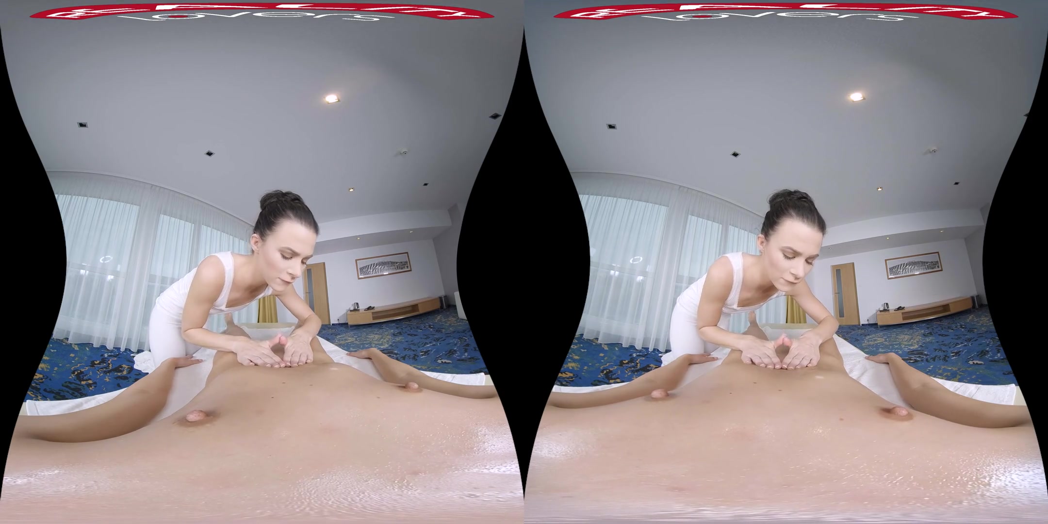 Pussy Massage in the Presidential Suite - Lesbian VR Video with Eveline Dellai and Jenny Doll