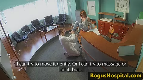 euro ginger patient railed in waitingroom